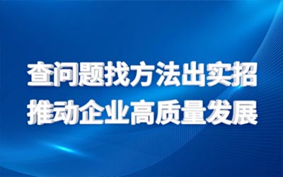 查問題找方法出實招  推動企業高質量發展